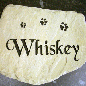 Cat Standstone Plaque Remembrance Stone